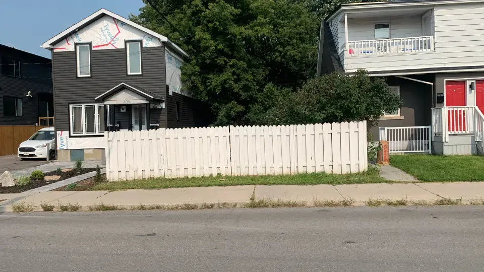 Residential East Ottawa property showing the context considered during landscape planning